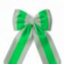 Sustainable Lrg Linen Stripe Bow Hanging Christmas Decoration, thumbnail 7 of 10