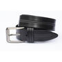 Men's Thick Black Leather Belt Free Personalisation, thumbnail 5 of 8