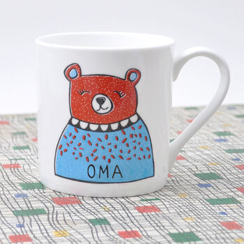 Oma Or Opa Bear Mug, Fine Bone China, 5 of 6