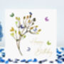 Butterfly Birthday Collection Of Five Flower Bud Cards, thumbnail 4 of 12