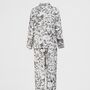 Tree Of Life Monochrome Long Pyjamas, thumbnail 4 of 7