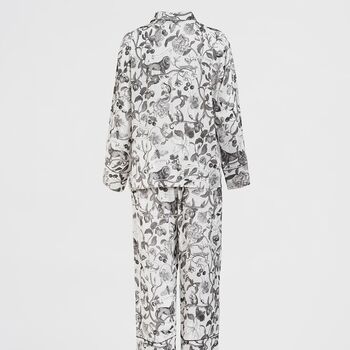Tree Of Life Monochrome Long Pyjamas, 4 of 7