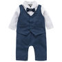 Baby Boy's All In One Outfit With Waistcoat Set, thumbnail 1 of 5