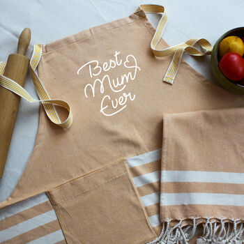 Personalised Cotton Apron And Cotton Tea Towel, 7 of 12