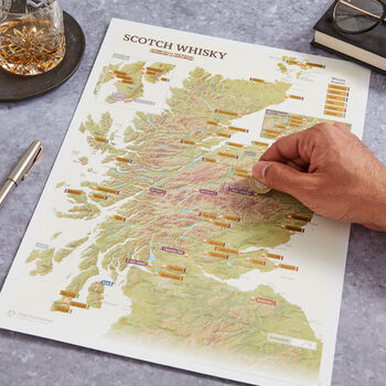 Personalised Scratch Off Whisky Distilleries Print, 7 of 11