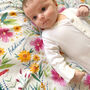 Bright Bloom Personalised Swaddle Blanket, thumbnail 3 of 8