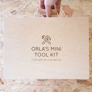 Personalised Wooden Tool Box For Children, 5 of 7
