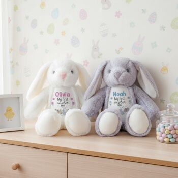 Personalised My First Easter Bunny Toy With Name, 3 of 6