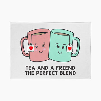 'Tea And A Friend' Friendship Tea Towel, 2 of 3