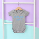 personalised littlest family member babygrow or set by heather alstead ...