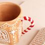 Gingerbread House Ceramic Mug With Lid, thumbnail 6 of 6