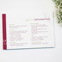 Date Floral Wedding Invitation Set, thumbnail 6 of 6