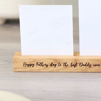 Personalised My Daddy My Hero Photo Block And Prints, 12 of 12