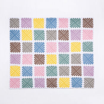 Granny Square Blanket Easy Crochet Kit, 3 of 8