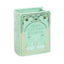 Green Book Shaped Ceramic Flower Vase With Gold Finish, thumbnail 7 of 9