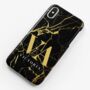 Personalised Gold Black Marble Phone Case, thumbnail 3 of 6