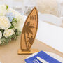 Wooden Surfboard Wedding Table Name Numbers, thumbnail 1 of 4