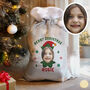 Personalised Photo Elf Christmas Sack For Children, thumbnail 1 of 4