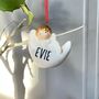 Personalised Angel And Moon Ceramic Decoration, thumbnail 4 of 7
