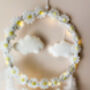 White Cloud Dream Catcher For Baby's Room Decor, thumbnail 1 of 6