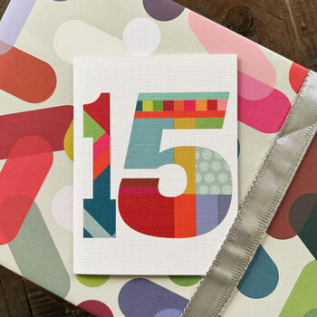Mini Number Fifteen Card, 4 of 5