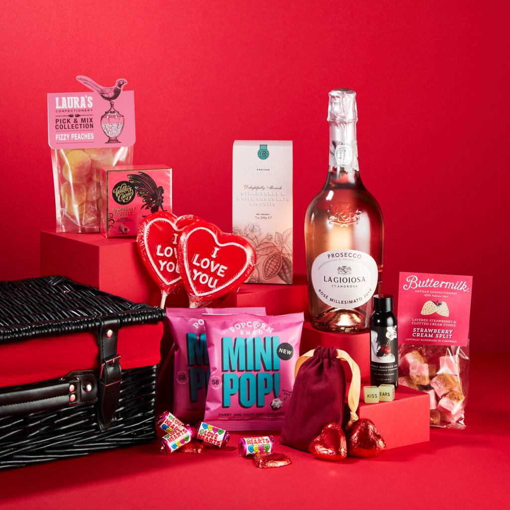 Date Night Indulgence Valentines’s Hamper By The Handmade Christmas Co ...