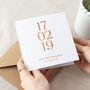 Special Date Foiled Copper Anniversary Card, thumbnail 2 of 2
