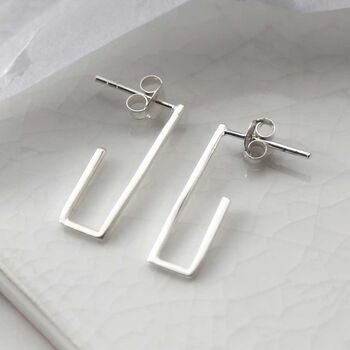 Sterling Silver Staple Studs, 5 of 6