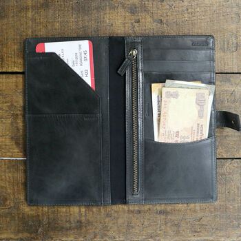 Personalised Vintage Travel Wallet And Passport Cover, 5 of 11