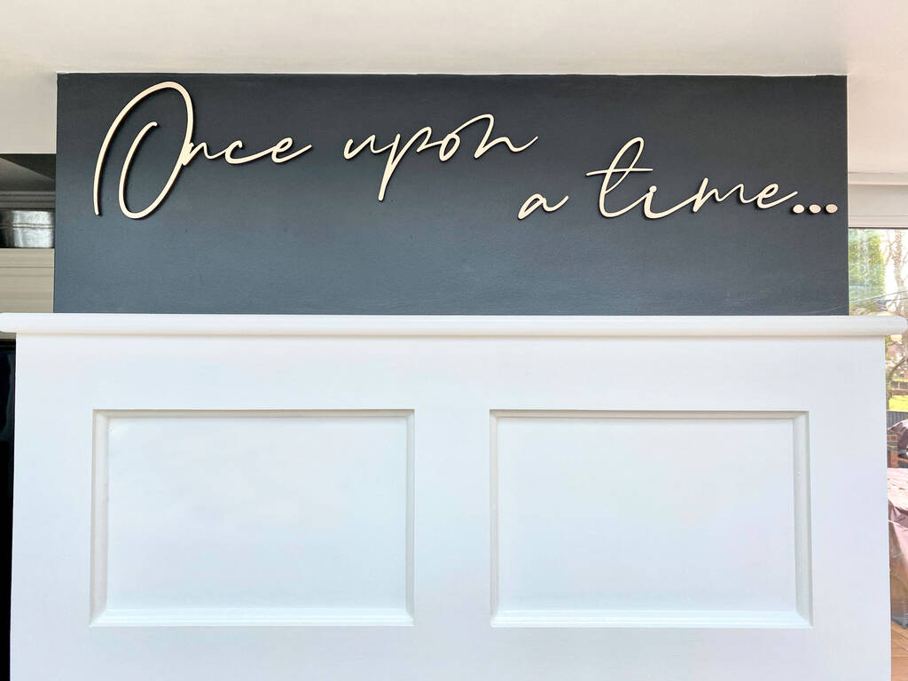 Once Upon A Time… Acrylic Or Wood Wall Sign, 1 of 2