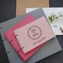 Natural Wreath Leather Guest Book Photo Album, thumbnail 3 of 6