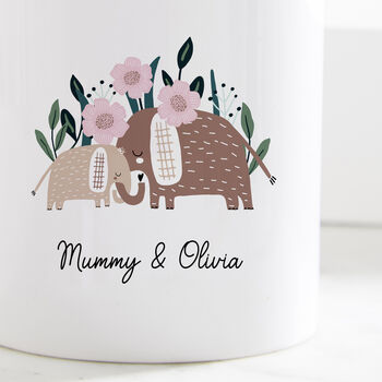 Personalised Mummy Elephant Mug, 2 of 2