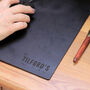 Personalised Anniversary Date Leather Desk Mat, thumbnail 9 of 10