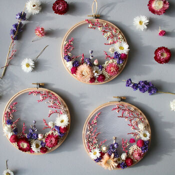 Olga Prinku Dried Floral Embroidery Hoop Kit Luxe, 11 of 11