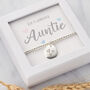Personalised Beaded Bracelet For Auntie With Birthstone, thumbnail 1 of 6