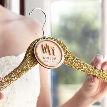 Personalised Wedding Bridal Hanger Charm, 3 of 6