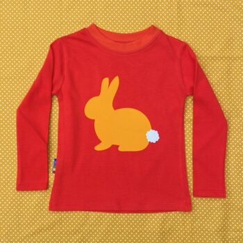 Easter Bunny Kids T Shirt Organic Cotton, 6 of 7