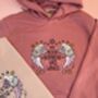 My Book Boyfriend Has Wings Embroidered Sweatshirt, thumbnail 2 of 4