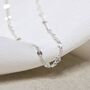 Sterling Silver Shimmer Chain Necklace, thumbnail 4 of 8