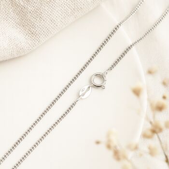 Sterling Silver Light Curb Chain – 16in To 30in, 5 of 10