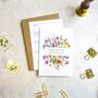 Colourful Flowers Gatefold Wedding Invitation, thumbnail 4 of 10