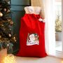 Personalised Red Christmas Santa Sack, thumbnail 2 of 2