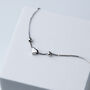 Sterling Silver Tiny Heart Bead Bracelet, thumbnail 2 of 5