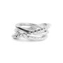 Entwined Serpent Ring In Silver, thumbnail 2 of 7