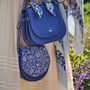 Blue Agnes Floral Saddle Bag, thumbnail 3 of 8