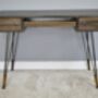 Industrial Metal Desk Copper Console Table, thumbnail 1 of 2