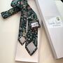 Liberty Tie/Pocket Square/Cuff Link In Dark Green, thumbnail 5 of 8