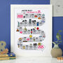 25th Birthday Personalised Print ‘The Road To 25’, thumbnail 2 of 6