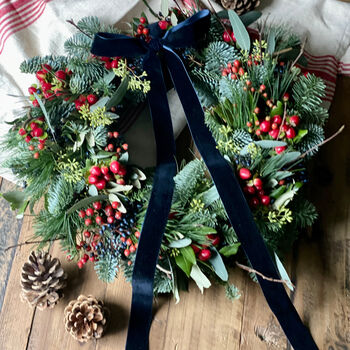 Christmas Berry And Foliage Wreath, 12 of 12