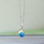 Turquoise Sterling Silver December Birthstone Jewellery Set, thumbnail 3 of 5